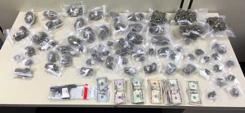 Cannabis Gun Money found